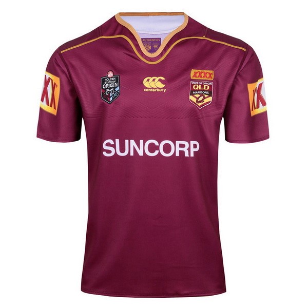 Maillot Rugby QLD Maroons 2017 2018 Rouge